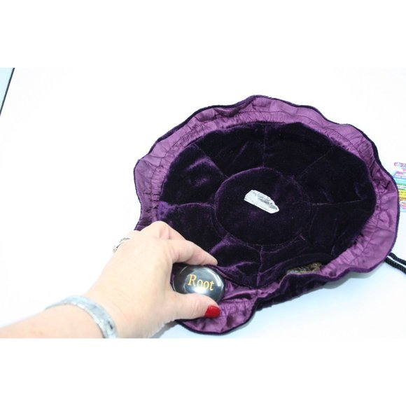 Set of 7 Chakra Stone Palm Stone with Pouch | Seven Chakra Stone Set | Chakra Se - Picture 14 of 15